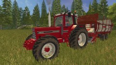 International 1455XL met Krone 3500 raapwagen