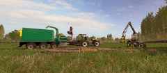 Demo dag met Claas Xerion 5000 en de Jenz hightipper Chipper