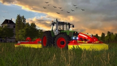 Stukkie vers gras maaien voor de koeien..