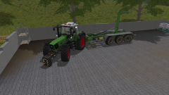 Fendt 926 Vario met containerhaak.