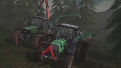 In het bos aan het werk met Maaslandmods!